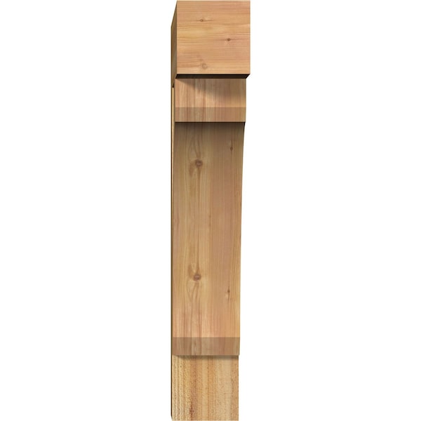 Legacy Block Rough Sawn Bracket, Western Red Cedar, 6W X 24D X 36H